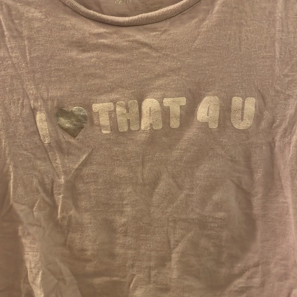 Aerie <3 That 4 U T-Shirt XXS Lilac Purple - Picture 4 of 5